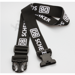 Hot polyester custom luggage belt strap with printing logo