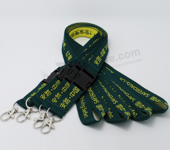Best quality woven polyester lanyard with plastic clip