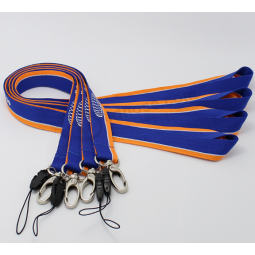 Wholesale cheap custom printed polyester neck lanyards with oval hook