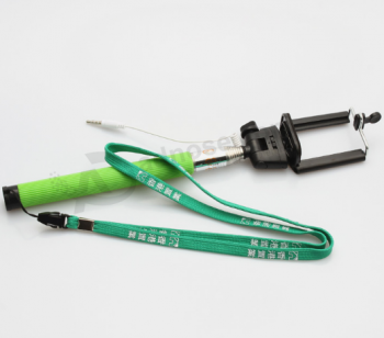 Cheap custom plastic clip polyester tube lanyard for pen
