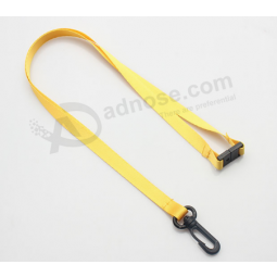 Custom nylon wholesale lanyard China with plastic clip
