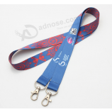 Color printing custom dye sublimation fashion lanyard