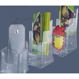 Porta foLLetos de acríLico a6 personaLizado verticaL/Stand de exhibición de foLLeto