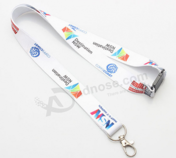 Factory directly sale custom polyester whistle lanyard
