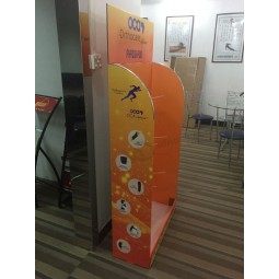 Customized cardboard display stand with hooks