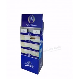 Customized cardboard advertising display stand for food