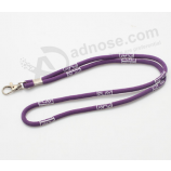OEM high quality personalized round lanyard for work