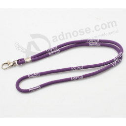 OEM high quality personalized round lanyard for work