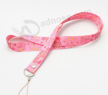 Colorful logo custom printed polyester lanyard for promotional