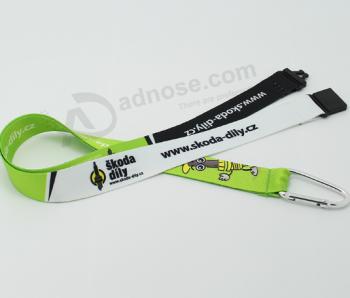 High quality polyester carabiner strap with custom logo