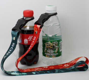 High quality custom printed water bottle holder lanyard