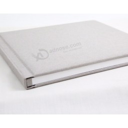 Hottest new design pure white cover wedding photo album with your logo