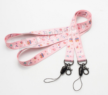 Fashion high quality custom polyester lanyard with hook
