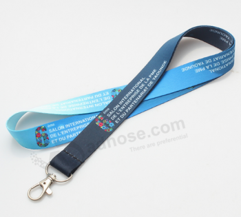 Cheap promotion item polyester custom lanyard keychain