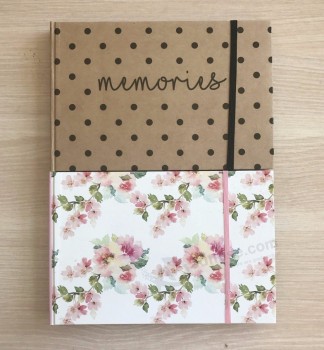 A5 Self Adhesive Photo Album with Elastic Closure with your logo