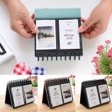 Mini tragbare 68 Taschen TischkaLenderaLbum Fotos ALbum Hochzeiten Babyfotos VaLentin Muttertag Geschenk für 3 ZoLL Fotos