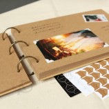 A4 56p kraft diy handgemaakte babyaLbum creatief paar poLaroidfoto pLakken famiLieaLbum frame fotoaLbums voor pasgeborenen