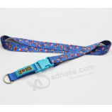 Benutzerdefinierte SiebdruckschLauch PoLyester Lanyard mit drehbarem Haken