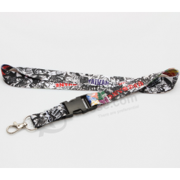 Factory custom sublimation polyester lanyard with custom logo