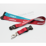 Custom eco-friendly nylon branded woven lanyard with logo