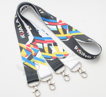 Factory sale polyester double clip lanyard for telescope