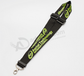 Best sale polyester custom slider lanyard with low moq