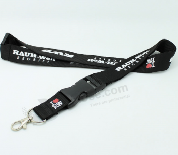 Wholesale custom printed polyester lanyard with usb buckle