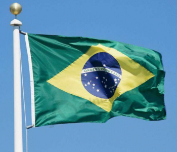 футбольные фаны флаг полиэстер бразильский флаг оптом