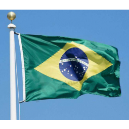Football Fans Flag Polyester Brazil Flag Wholesale