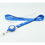 Colorful id name card holder lanyard with id badge reel