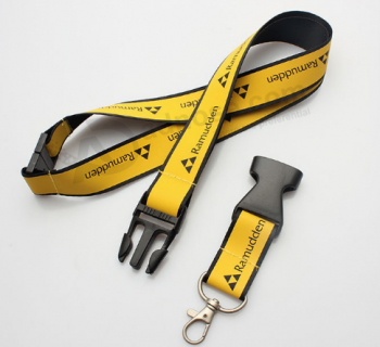 Custom Logo polyester safety breakaway neck lanyard