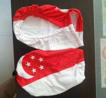 Knitted Polyester Country Flag Car Side Mirror Cover with high quality and any size