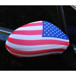 Printed Polyester American Flag Car Side Flag Mirror Cover with high quality and any size