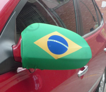 World Cup Car Wing Mirror Brazil flag Car Mirror Cover with high quality and any size