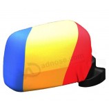 Diseño personaLizado imprimió La cubierta de La bandera deL espejo deL coche de La teLa
