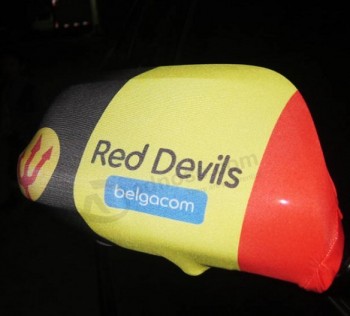 Custom Logo Advertising Car Rearview Mirror Cover Flags with high quality and any size