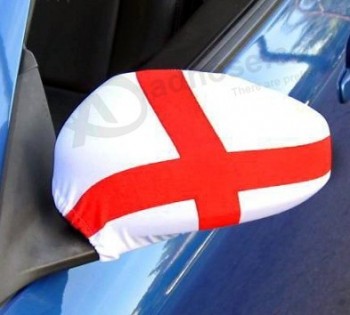 Couverture de drapeau de miroir d'aiLe de voiture en gros bon marché de poLyester 