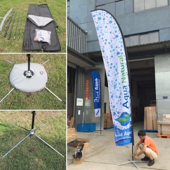 Cheap wholesale custom polyester flag banner printing swooper teardrop feather banner beach flag with high quality and any size