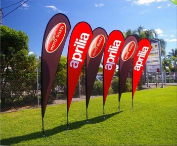 Incase Swooper beach banner bow flag with aluminium flagpole with high quality and any size
