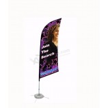 Custom Made Cheap Teardrop Beach Flag Banner, Swooper Feather Flag with high quality and any size