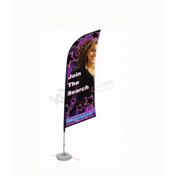 Custom Made Cheap Teardrop Beach Flag Banner, Swooper Feather Flag with high quality and any size