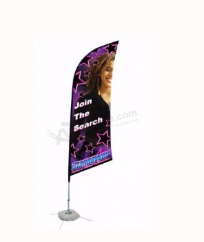 Custom Made Cheap Teardrop Beach Flag Banner, Swooper Feather Flag with high quality and any size