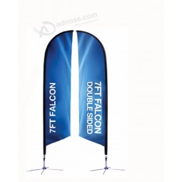 Bandeira de praia de teardrop barato feito sob encomenda da bandeira, bandeira da pena do swooper