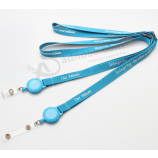Polyester exhibition retractable yoyo lanyards with custom logo