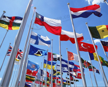 Standard Size Custom Hanging Country Flag Banner with any size