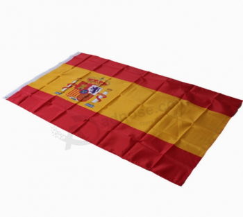 Bandeira de país de espanha de atacado 3x5ft poliéster granel