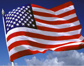 Aangepaste polyester land vlag ons groothandel in de vlag