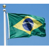 Fußballfan-Brasilien-Flaggenweltflaggenentwurf