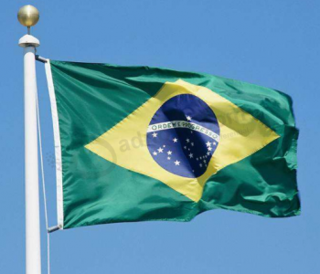 Voetbalfan Brazilië vlag wereld nationale vlaggen ontwerp