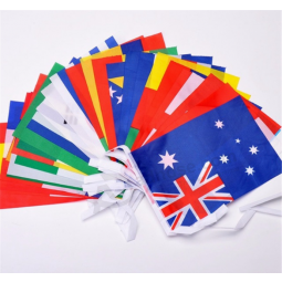 Promotional mini national flag bunting for all countries